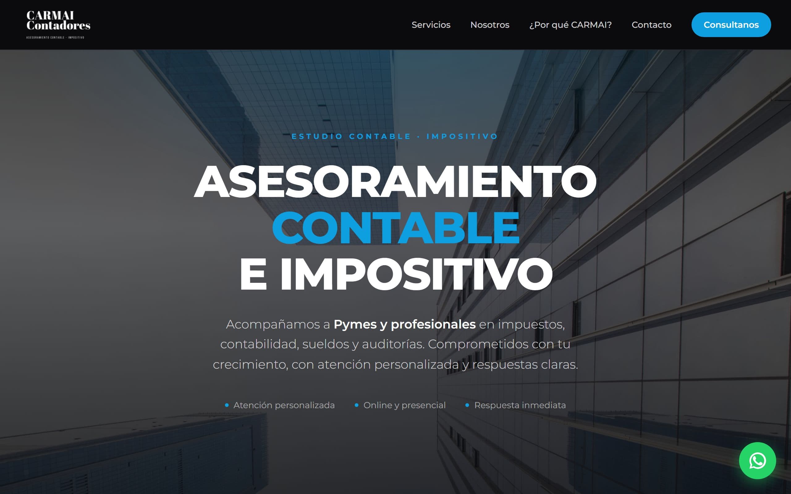 Captura de CARMAI Contadores