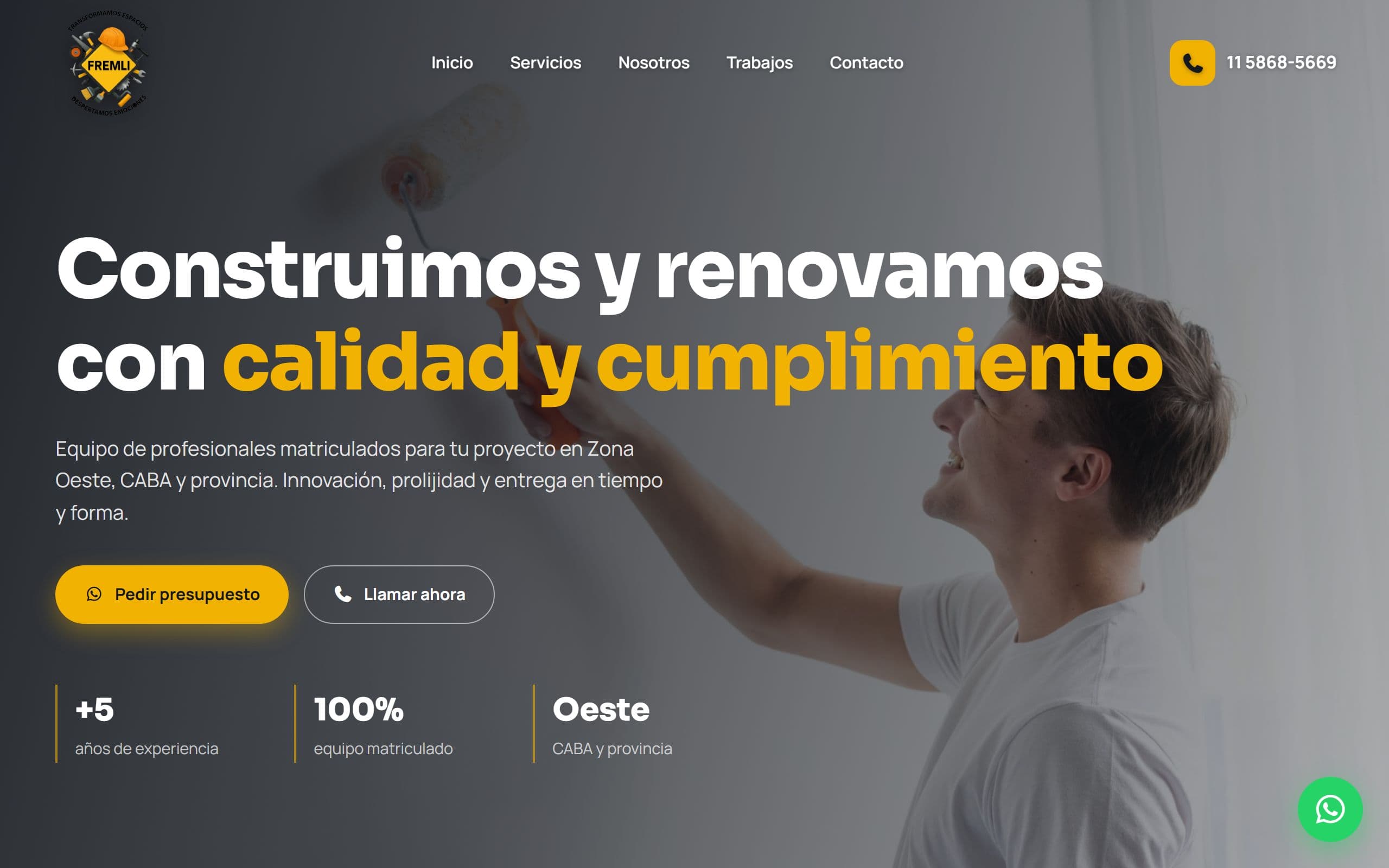Captura de Fremli — Construcción y Remodelación