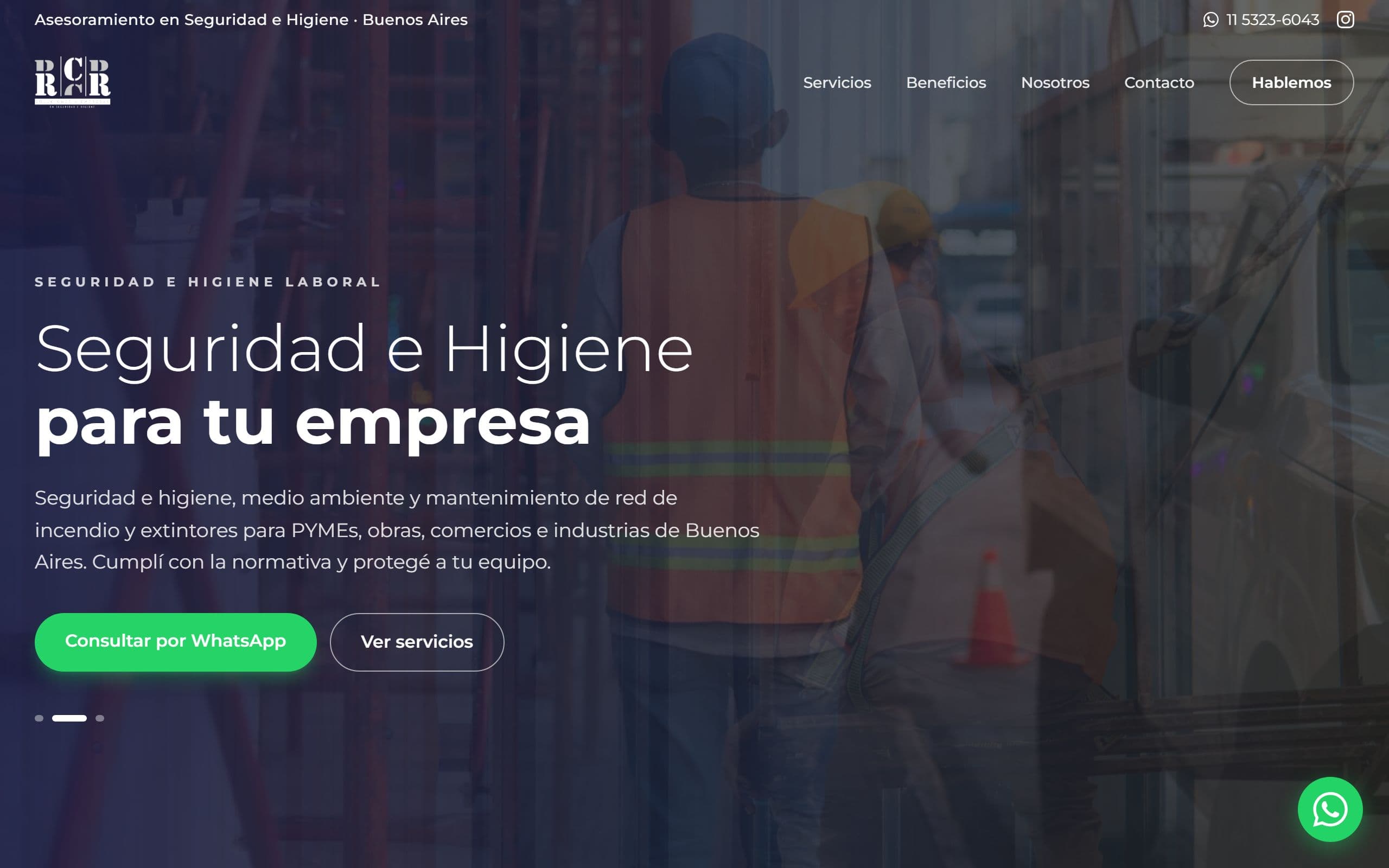 Captura de RCR Soluciones a Empresas